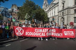 LONDON, ENGLAND - SEPTEMBER 20: Students march around Parliament square in support of the global climate strike on September 20, 2019 in London, England. (Photo by Guy Smallman / Getty Images)